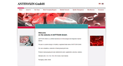 Desktop Screenshot of antitoxin-gmbh.de